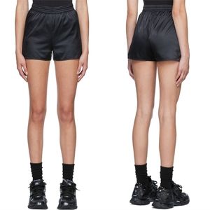 SKIMS Black Utility Sport Shorts satin black